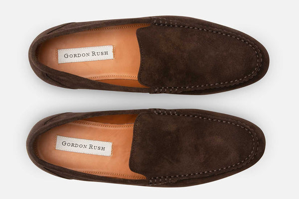Gordon Rush Ashton Slip-Ons BROWN SUEDE