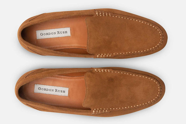 Gordon Rush Ashton Slip-Ons TAN SUEDE