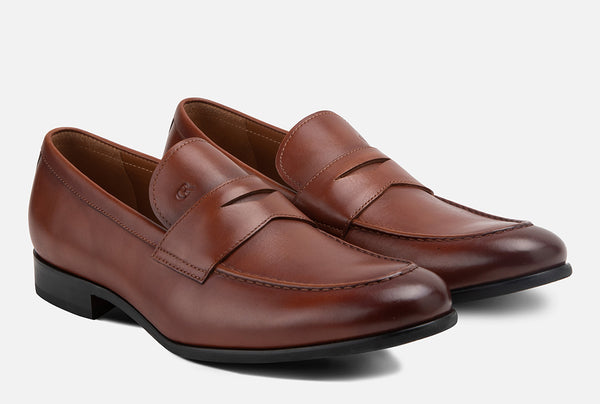 Gordon Rush Avery Slip-Ons COGNAC