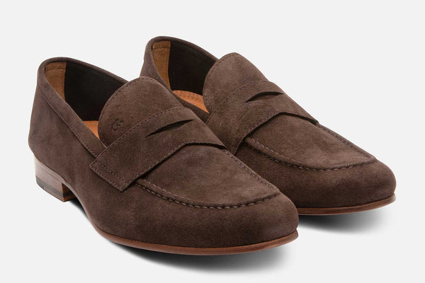 Gordon Rush Cartwright Slip-Ons CHOCOLATE SUEDE