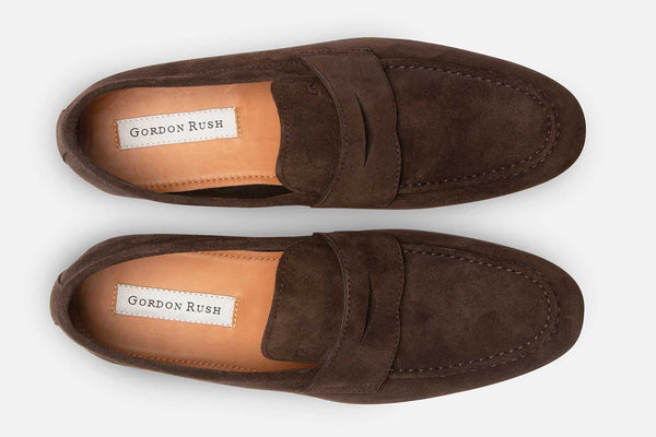 Gordon Rush Cartwright Slip-Ons CHOCOLATE SUEDE
