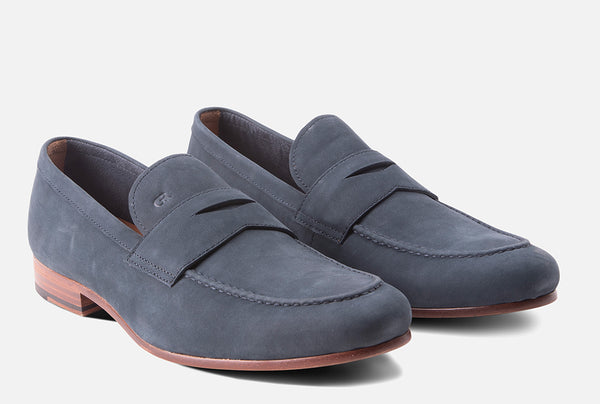 Gordon Rush Cartwright Slip-Ons NAVY NUBUCK
