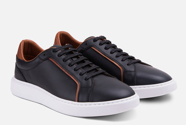 Gordon Rush Devon Lace-Ups BLACK / TAN TRIM