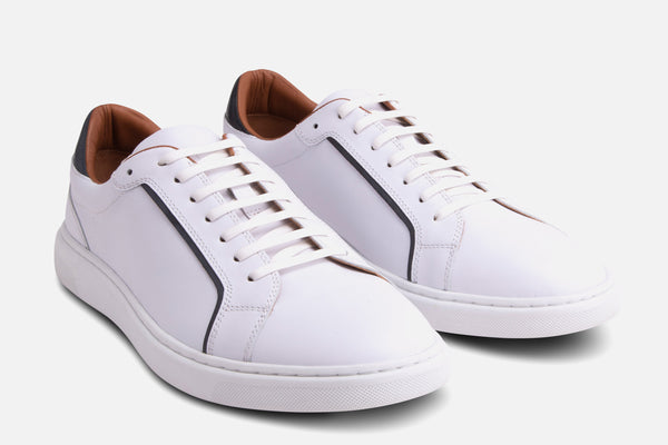 Gordon Rush Devon Lace-Ups WHITE / NAVY TRIM
