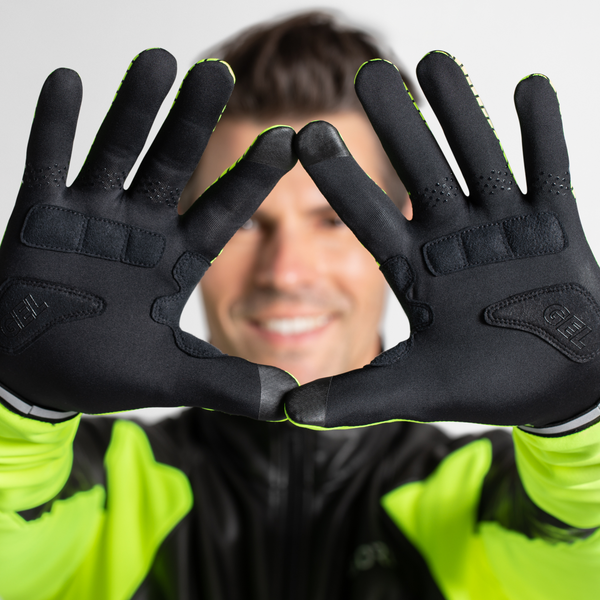 Gore Wear C3 WINDSTOPPER® Stretch Mid Gloves Neon Yellow/Black