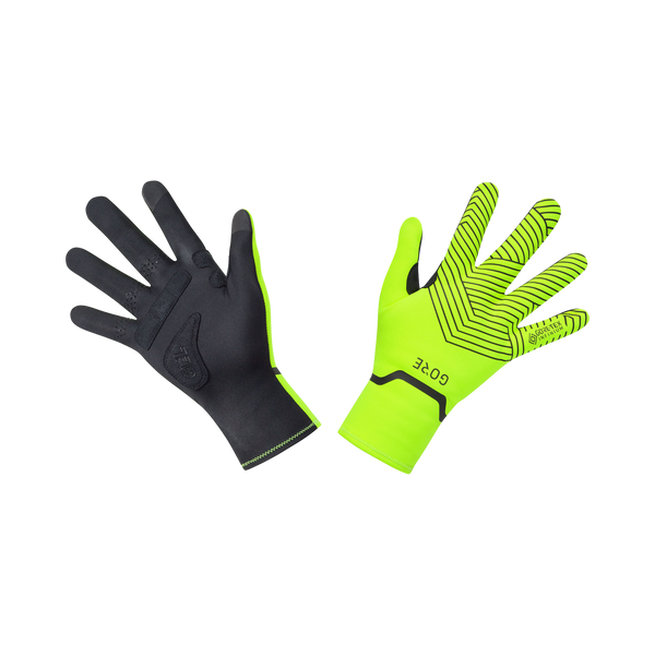 gore wear C3 WINDSTOPPER® Stretch Mid Gloves Neon Yellow/Black