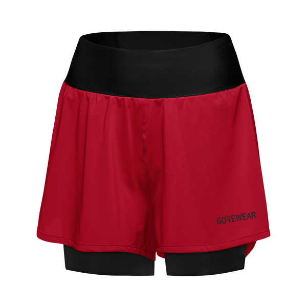 Gore Wear CONCURVE 3” 2in1 Shorts Womens Utility Red/Black