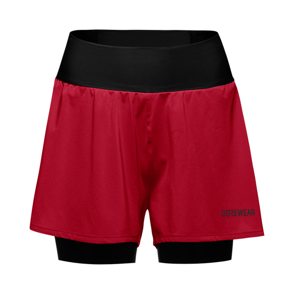 gore wear CONCURVE 3” 2in1 Shorts Womens Utility Red/Black