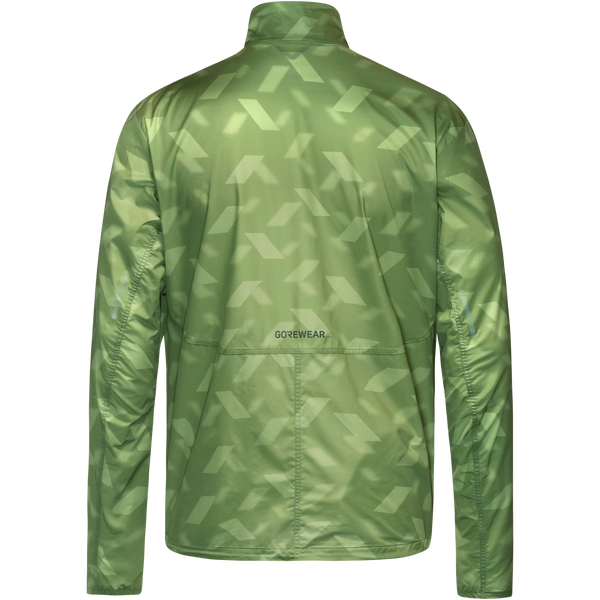 Gore Wear CONCURVE 3D Graphic Windbreaker Mens Engine Green