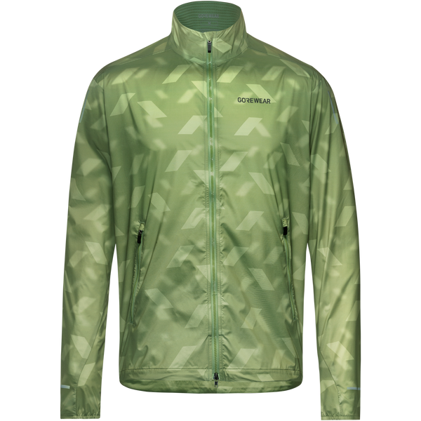 gore wear CONCURVE 3D Graphic Windbreaker Mens Engine Green