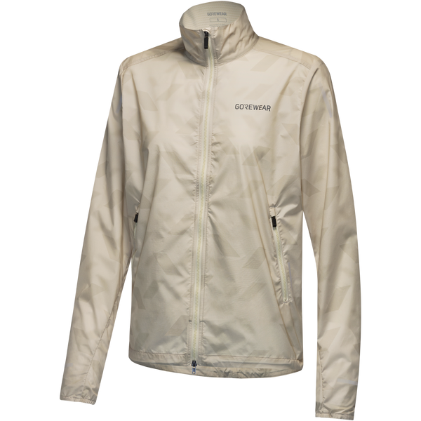Gore Wear CONCURVE 3D Graphic Windbreaker Womens Tech Beige
