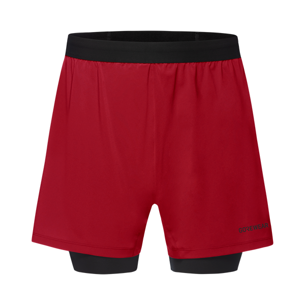 gore wear CONCURVE 5” 2in1 Shorts Mens Utility Red/Black