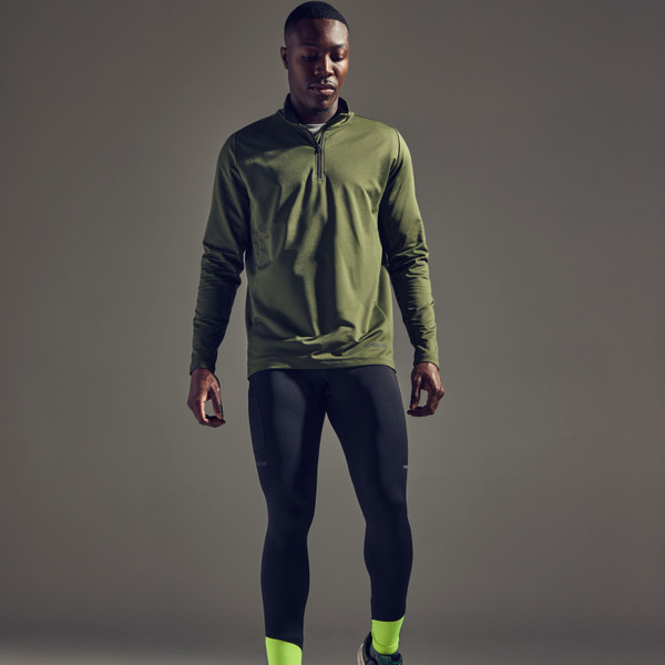 Gore Wear CONCURVE Thermo Tights Mens Black/Neon Yellow