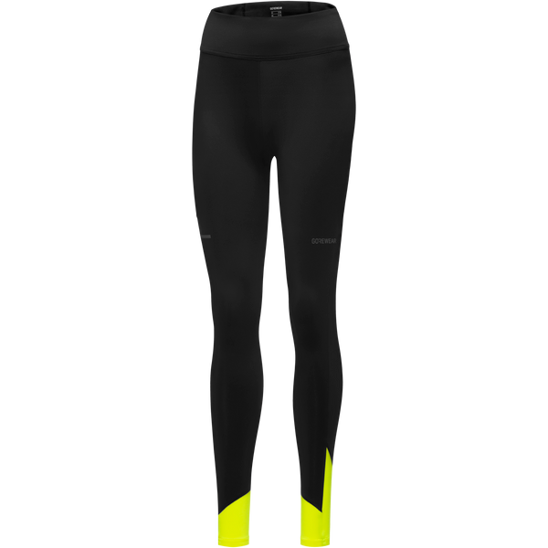 Gore Wear CONCURVE Thermo Tights Womens Black/Neon Yellow