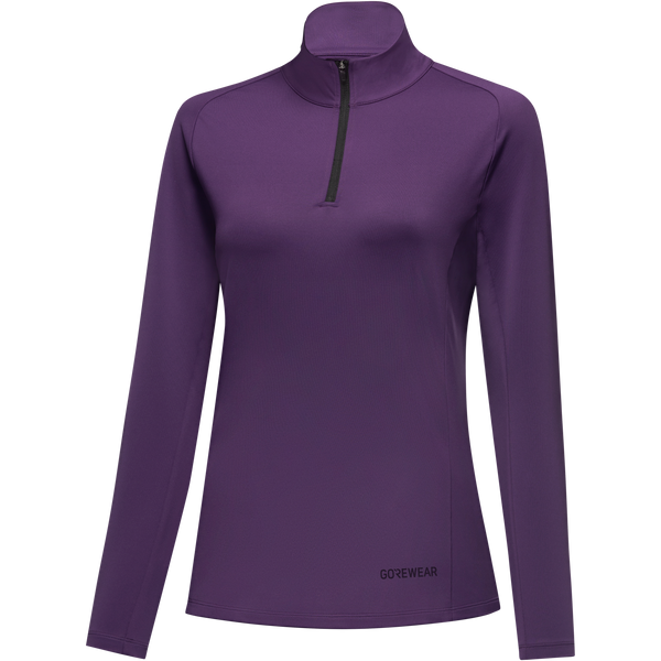 Gore Wear Everyday Mid 1/4 Zip Womens Purple Indigo