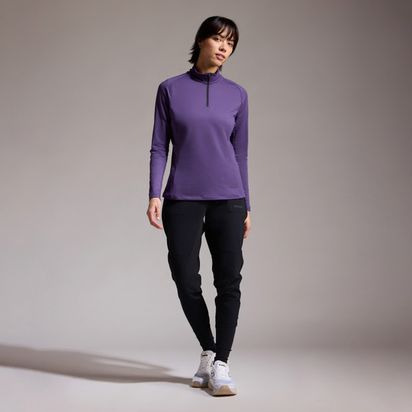 Gore Wear Everyday Mid 1/4 Zip Womens Purple Indigo