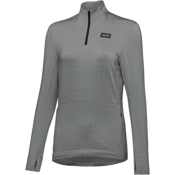 Gore Wear Everyday Thermo 1/4-Zip Womens Lab Gray