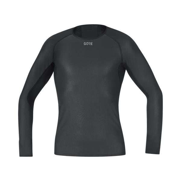 gore wear M WINDSTOPPER® Base Layer Long Sleeve Shirt Mens Black
