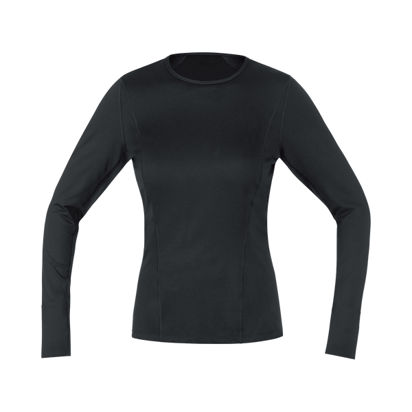 gore wear M Women Base Layer Long Sleeve Shirt Black