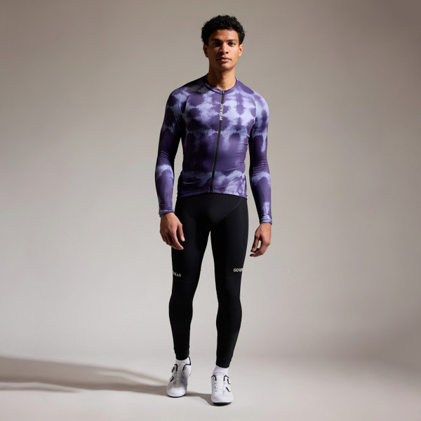 gore Wear SPINSHIFT Long Sleeve Jersey Mens Amethyst Grey/Purple Indigo