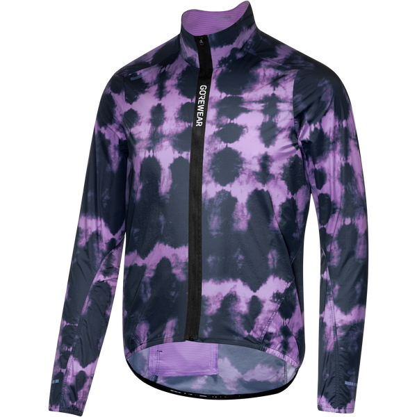 Gore Wear SPINSHIFT Shibori Windbreaker Mens Orbit Blue/Scrub Purple