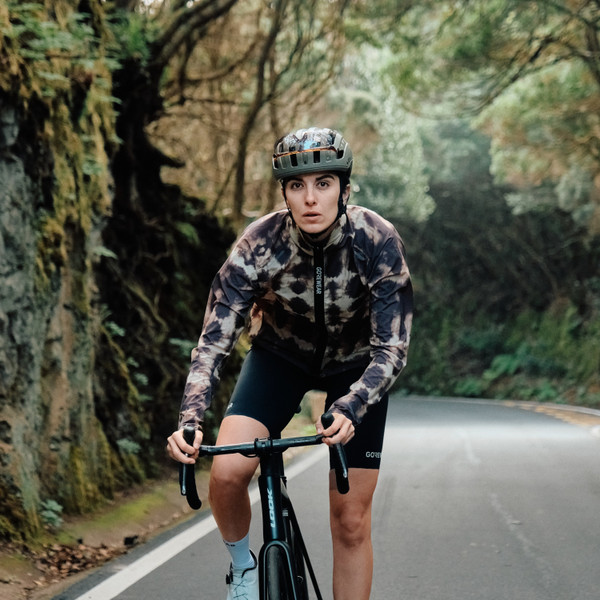 Gore Wear SPINSHIFT Shibori Windbreaker Womens Scrub Purple/White