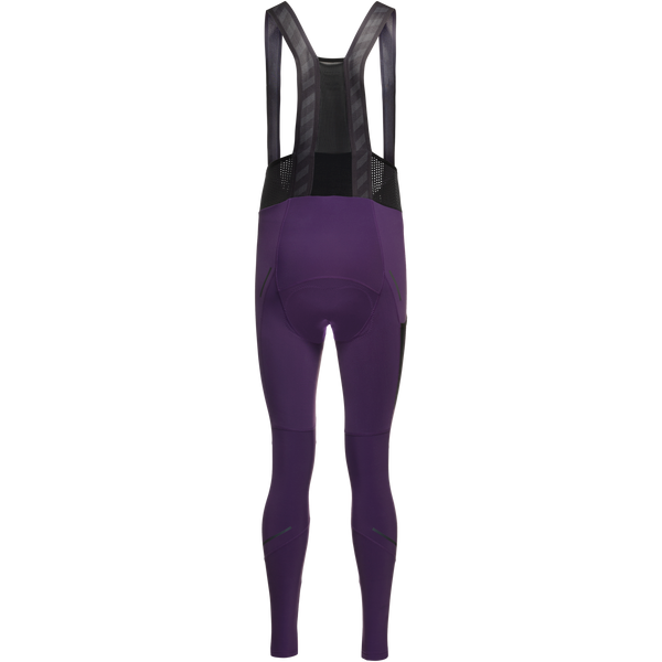 Gore Wear SPINSHIFT Thermo Bib Tights+ Mens Purple Indigo