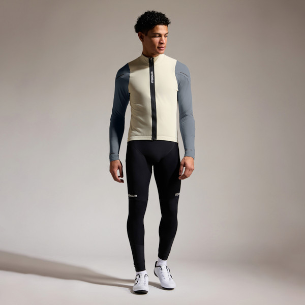 Gore Wear SPINSHIFT Thermo Long Sleeve Jersey Mens Tech Beige/Lab Graphite