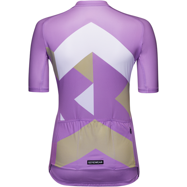 Gore Wear Spirit Signal Jersey Womens Scrub Purple/White