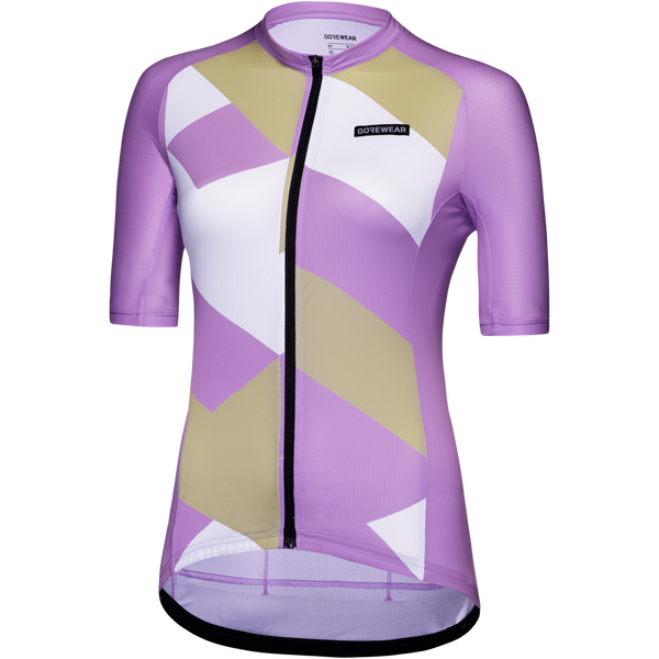 Gore Wear Spirit Signal Jersey Womens Scrub Purple/White