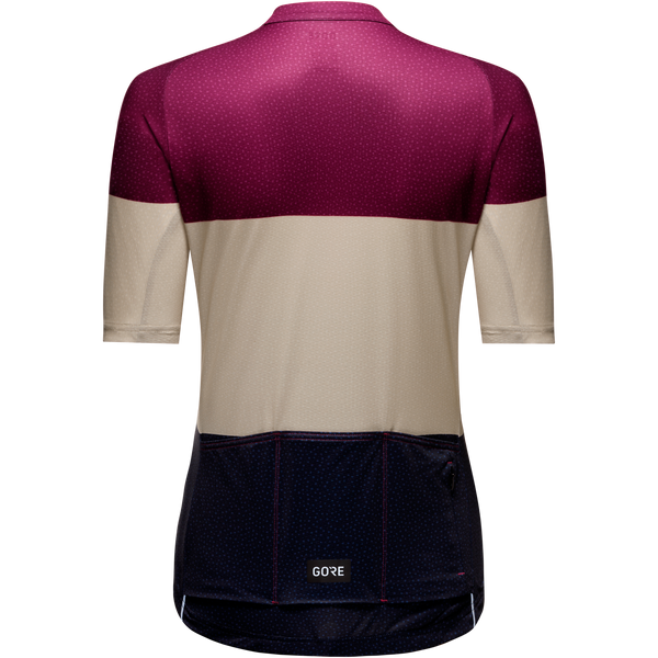 Gore Wear Spirit Stripes Jersey Womens Process Purple/Tech Beige
