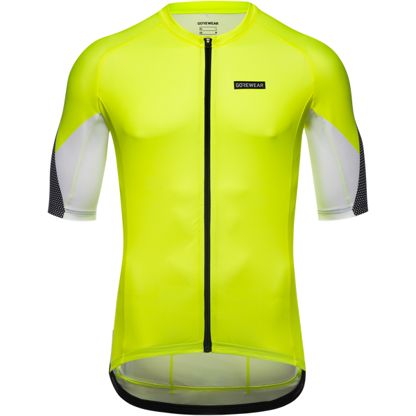gore wear Spirit Triangles Jersey Mens Neon Yellow/White