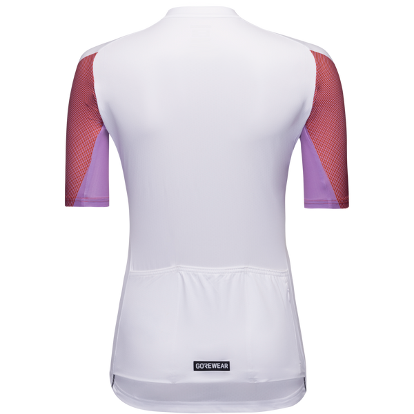 Gore Wear Spirit Triangles Jersey Womens White/Lab Red