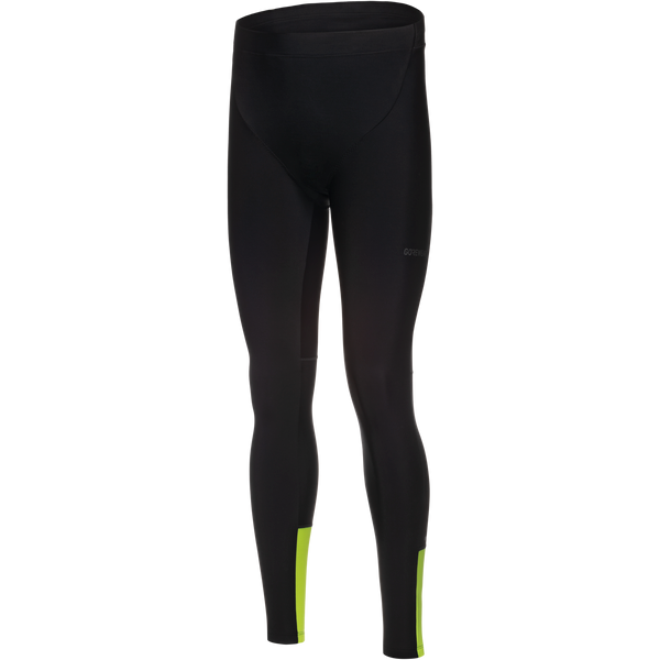 Gore Wear SWIFTRIDE Thermo Tights Mens Black/Neon Yellow