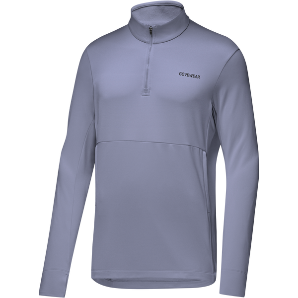 Gore Wear Training Thermo 1/4 Zip Mens Amethyst Grey