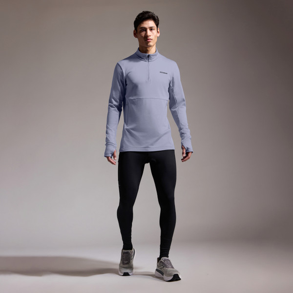 Gore Wear Training Thermo 1/4 Zip Mens Amethyst Grey