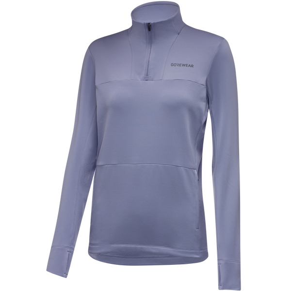 Gore Wear Training Thermo 1/4 Zip Womens Amethyst Grey