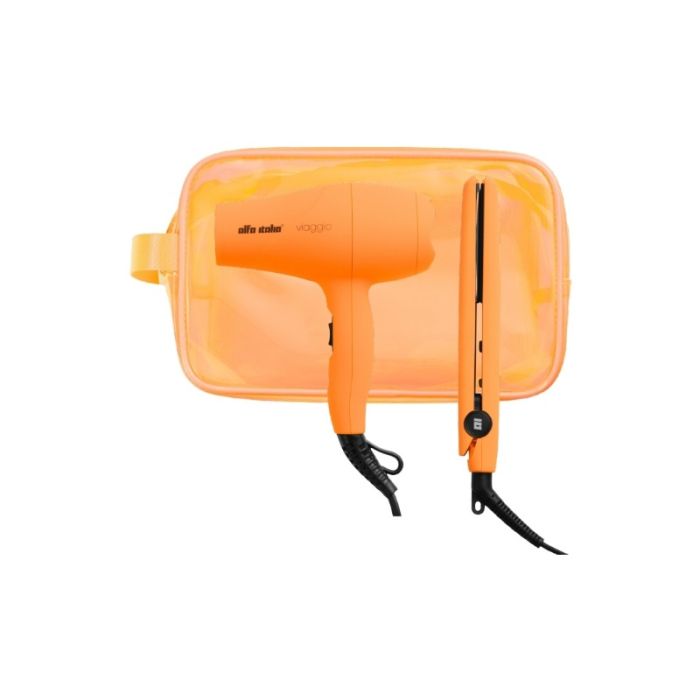 gorgeous Alfa Italia Viaggio Travel Styling Kit - Neon Orange