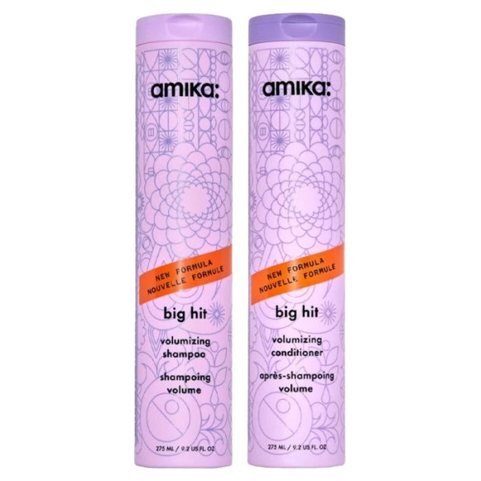 gorgeous amika Big Hit Volumizing Shampoo 275ml & Conditioner 275ml Duo