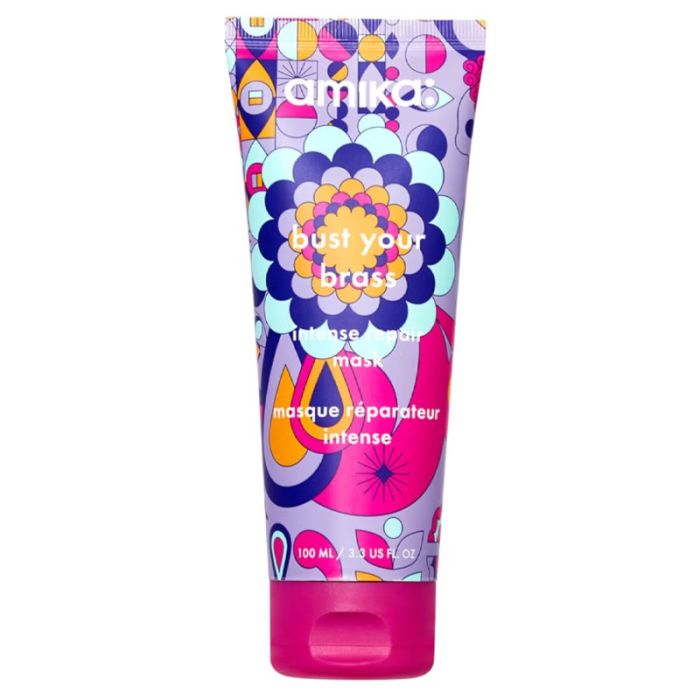 gorgeous amika Bust Your BrassCool Blonde Intense Repair Hair Mask 100ml