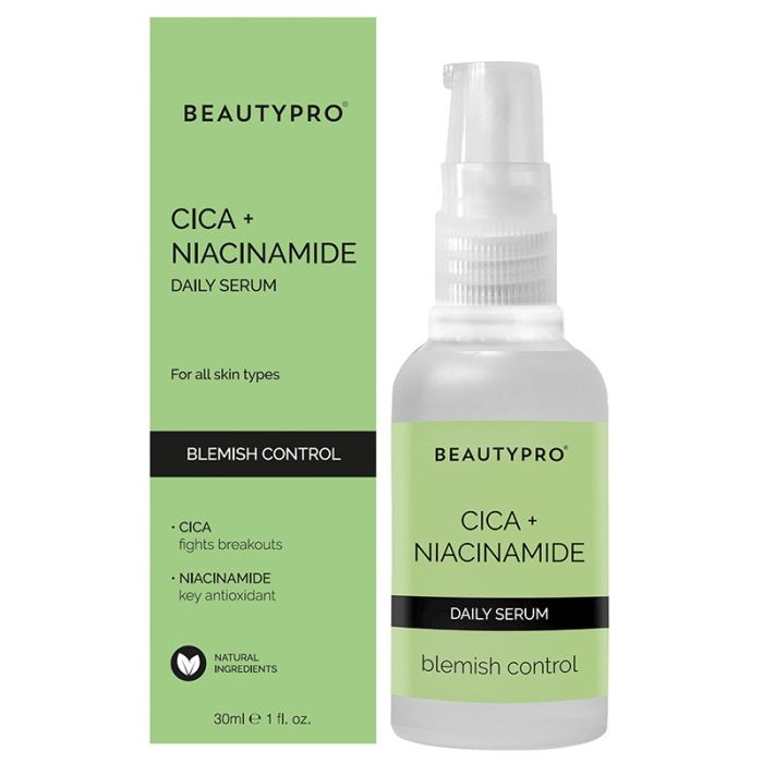 gorgeous BEAUTYPRO CICA + NIACINAMIDE Blemish Control Serum 30ml