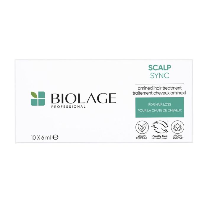 gorgeous Biolage Scalp Sync Aminexil Treatement for Hair Fall 10x6ml Tubes
