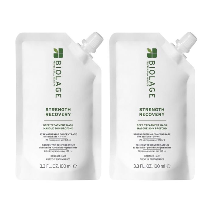 gorgeous Biolage Strength Recovery Deep Treatment Pack 100ml Double