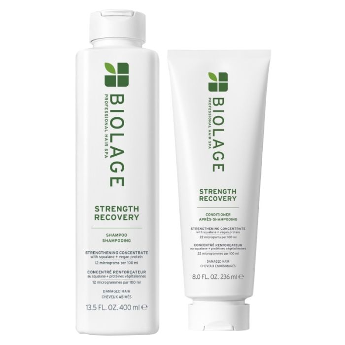 gorgeous Biolage Strength Recovery Shampoo 400ml & Conditioner 236ml Duo