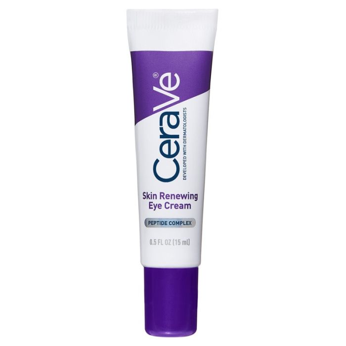 gorgeous CeraVe Skin Renewing Eye Cream with Peptide Complex & Caffeine for Brighter Smoother Eyes 15ml