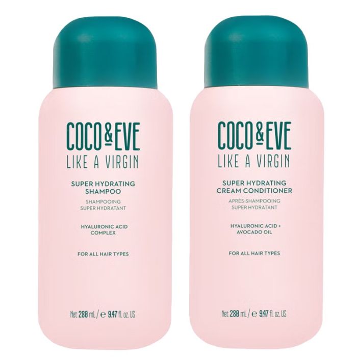 gorgeous Coco & Eve Like a Virgin Super Hydrating Shampoo 280ml & Conditioner 280ml Duo