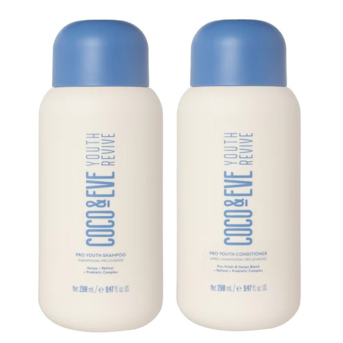 gorgeous Coco & Eve Youth Revive Pro Youth Shampoo 280ml & Youth Revive Pro Youth Conditioner 280ml Duo