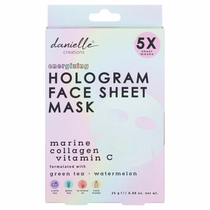 gorgeous Danielle - Hologram Pack Of Five Face Sheet Masks