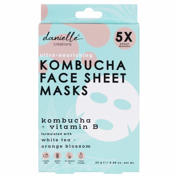 gorgeous Danielle - Kombucha Pack Of Five Face Sheet Masks