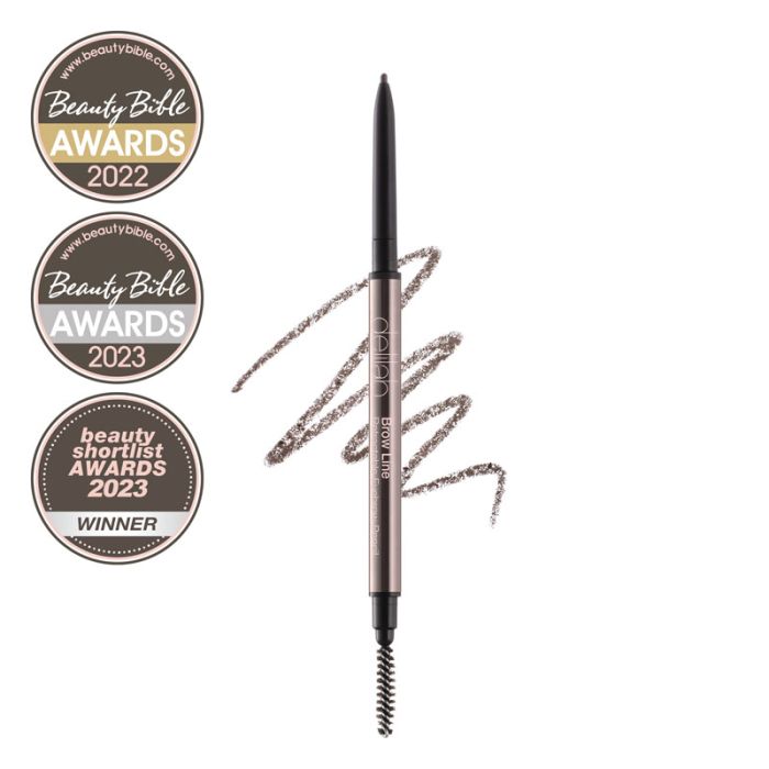 gorgeous delilah Cosmetics Brow Line Retractable Pencil with Brush - Various Shades Available
